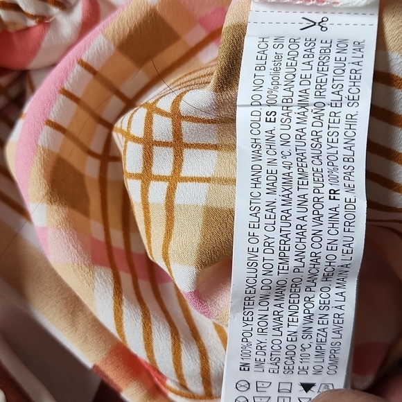 Forever 21 Striped Faux Wrap Crop Blouse Top - Picture 6 of 6